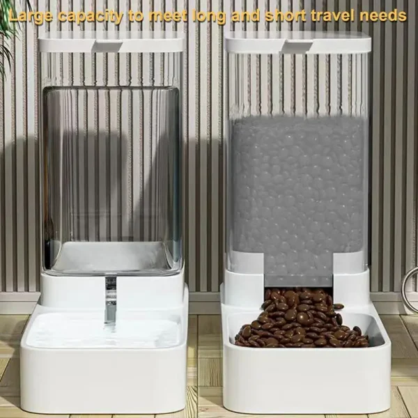 Automatic Gravity Pet Feeder and Water Dispenser